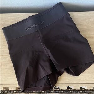 Lululemon Brown High-Waisted Shorts